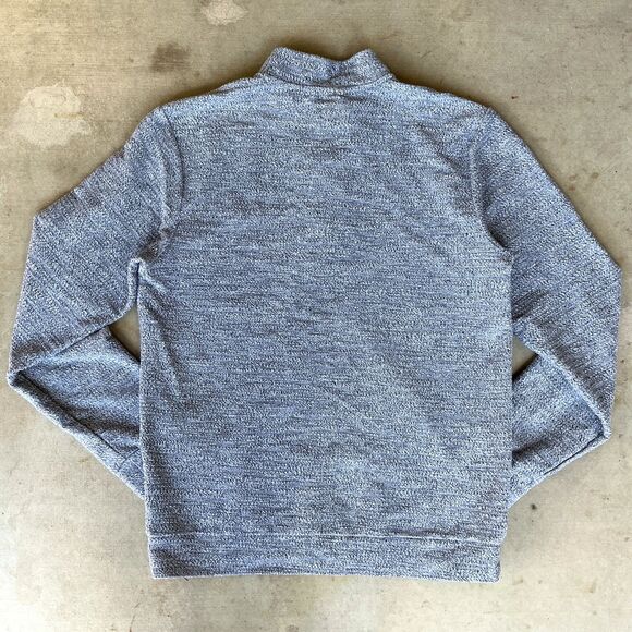 Marine Layer Salt and Pepper Clayton Textured Pullover Mens sz M Organic Cotton - Picture 4 of 11